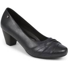Pavers Low Heeled Court Shoes Navy