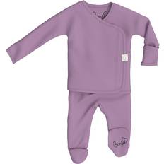 Girls - Purple Bodysuits Bonsie Baby Footie, Fig Purple, 0-3M Maisonette