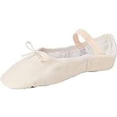Cotton Ballerinas Bloch Ladies Arise Leather Ballet Shoes - Theatrical Pink