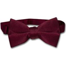 Boys Ties & Bow Ties Children's Clothing Vesuvio Napoli BOY'S BOWTIE Solid BURGUNDY Color Youth Bow Tie