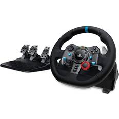 Logitech Logitech G Dual-Motor Feedback Driving Force G29 Gaming Racing Wheel with Responsive Pedals for PS5, PS4, PC, and Mac Bundle with 4-Port 3.0 USB Hub 2 Items