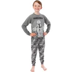 Polyester Pyjamases Star Wars The Mandalorian Long Pyjamas Grey 3-4