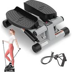 Steppers Niceday Mini Stepper Exercise Machine, Steppers with Resistance Bands, Step Machine Exerciser for Home, Up-Down Stepper with LCD Monitor, Space Saving