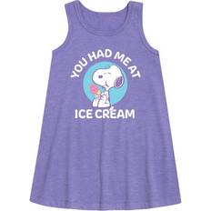 Dresses Hybrid Apparel Sold by: Peanuts You Had Me At Ice Cream Youth Girls A-line Dress