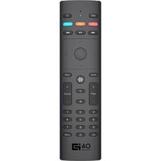 Tomtop Jms G40S Smart Voice Air Mouse 6-Axis Gyroscope Handheld Remote Control IR Learning Voice Control 3 black