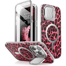 i-Blason iphone 15 pro max cosmo mag cover case, screen protector cheetah