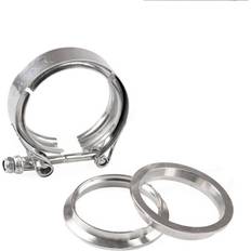 Exhaust Systems Dsport 2 Inch Car Turbo Exhaust Downpipe V-Band Clamp Stainless Steel 304 Flange Clamp