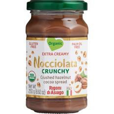 USDA Organic Sweet & Savory Spreads Rigoni di Asiago Nocciolata Crunchy Crushed Hazelnut Cocoa Spread 8.8oz