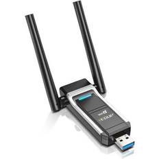 Edup USB WiFi 6 Adapter for PC, Wireless Network Adapter AX1800 Dual-Band 5Ghz/2.4Ghz 1800Mbps, 802.11ax/WPA3/MU-MIMO, USB 3.0 WiFi Dongle Dual