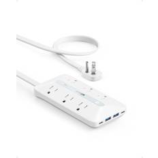 Power Strips & Extension Cords Anker Flat plug power strip 300j 20w usb c power strip White 0.99 Pounds