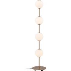 Umage Audrey Brass/White Opal Floor Lamp 128cm