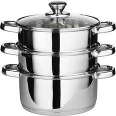 Stainless Steel Other Pots Prima Euro 3 Tier with lid 22 cm