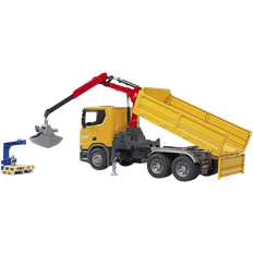 Metallo Veicoli Commerciali Bruder Scania Super 560R Construction Truck with Crane and 2 Pallets 03551