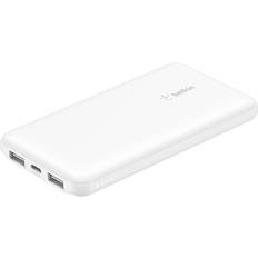 Mobile Phone Accessories Belkin BoostCharge USB-A/USB-C Power Bank, 10000 mAh, White BPB011btWH