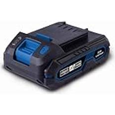 Scheppach 2 Ah litiumjonbatteri 20 V ersättningsbatteri 20 V IXES-serien laddningstid ca 35–60 min beroende på laddare 3-stegs LED-skärm damm- och korrosionsbeständig