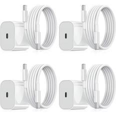 Snabbladdare samsung usbc Charger for iPhone/Samsung USB-C 20W 4-pack