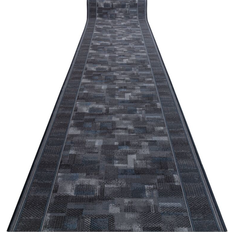 Pattern Yes/No Stair Carpets RUGSX Runner Anti-Slip Tribe Grey 67x350cm