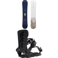 K2 Women's Cold Shoulder Snowboard 2024 153 Package 153 cm Womens in Black 153/M