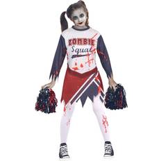 Kids girls zombie cheerleader halloween costume halloween parties outfit