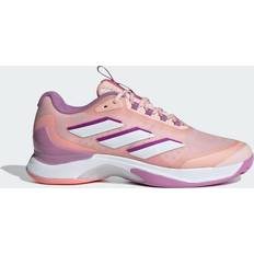 Pink Racket Sport Shoes Adidas Women's Avacourt Tennis Shoes, Neon Pink/White/Purple