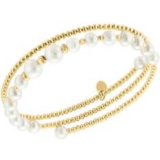 Effy Women Bracelets Effy 14K Yellow Gold Freshwater Pearl Adjustable Bracelet One Size