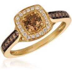 Brown Rings Le Vian Chocolatier Chocolate Diamonds Ring 14k Honey Gold, Gold