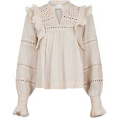 XL Bluser Neo Noir Aurika S Voile Blouse - Sand