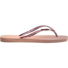 Havaianas Slim Square Logo Metallic - Roze