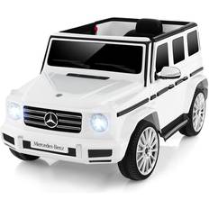 Metal Electric Vehicles Costway Mercedes-Benz G500 12 V White