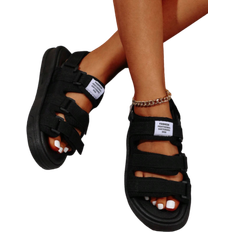 EVA Sportsandaler Shein Sports sandals with letter patch decor, heel strap