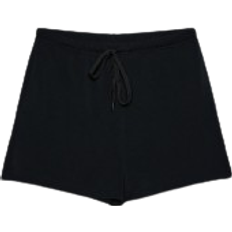 Stradivarius Soft-touch Drawstring Shorts - Black