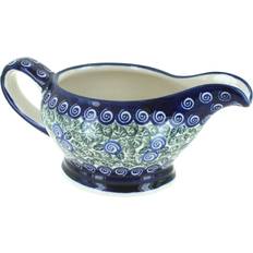 Freezer Safe Sauce Boats Blue Rose Pottery Seaside Swirl Gravy Sauce Boat