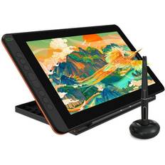 Tegnebrett Huion Sold by: Official, KAMVAS 12 Drawing Tablet with Screen Full-Laminated Screen 11.6 inch Graphics Tablet for Digital Art Design Adjustable Stand Starfish Orange