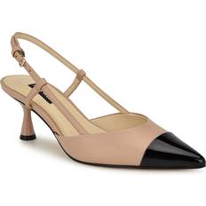 Natural Shoes Nine West Rizzy Cap Toe Slingbacks Natural