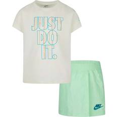 Verde Altri Set Nike T-shirt e Shorts Bambina - Vert