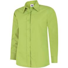 Purple - Unisex Shirts Uneek UC711 Ladies Poplin Full Sleeve Shirt COLOUR: Lime