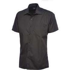 Polyester Shirts Uneek mens poplin half sleeve shirt uc710