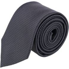 Gray - Men Ties Trafalgar Men's The Monte Bello Interlocked Silk Necktie Graphite ONE SIZE