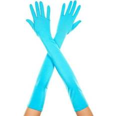 Turquoise Gloves & Mittens Extra Long Satin Gloves, Turquoise