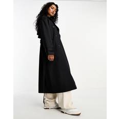 ASOS DESIGN Longline Trench Coat - Black