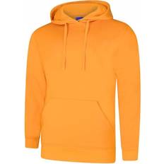 Gold - Unisex Jumpers Uneek Deluxe Hooded Sweatshirt UC509 Tiger Gold Colour: Tiger Gold