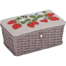 Hobby Gift Natural Strawberries Grey Förvaringslåda