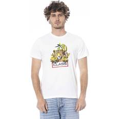 One Size T-shirts Cavalli Class Hvid Bomuld T-Shirt Color_Hvid, Herre, Hvid, L, new-with-tags, T-shirts, T-Shirts Men Clothing, White