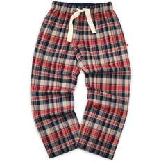 Unisex - XL Pyjamas Mini Vanilla Navy Beige Red Brushed Check Unisex Pyjama Lounge Pants Cotton