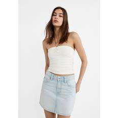 Normal midja Kjolar Stradivarius Minikjol I Denim - Ljusblå