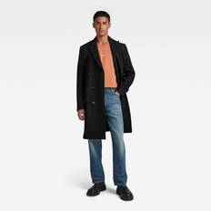 Unisex Coats G-Star Star Raw G-Star RAW Unisex Double Breasted Wool Coat Black Wool archived