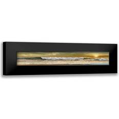 Framed Art Frame To Wall Mike 18x6 Black Modern Museum Print Titled is Where the Beach Is Framed Art