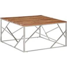 Silver - Wood Coffee Tables vidaXL Acacia Coffee Table 19.7x39.4"