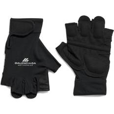 Balenciaga Gloves & Mittens Balenciaga Activewear Open Finger Gloves Black Unisex Polyamide & Elastane