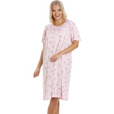 Pink - Women Nightgowns Camille Classic Short Sleeve Floral Nightdress Pink 22-24